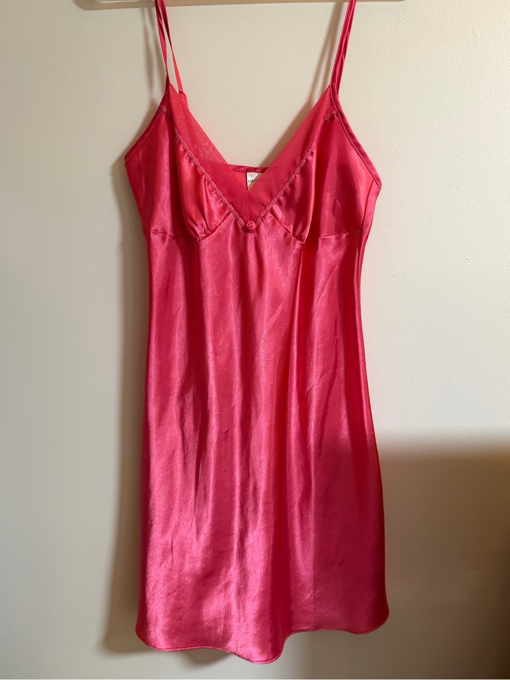 Liz Claiborne Hot Pink Satin Slip